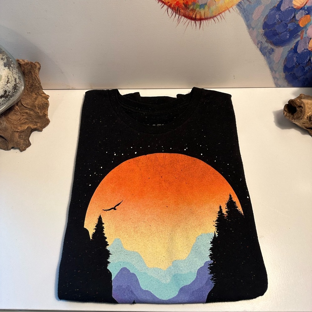 Black Matter Graphic Black Short Sleeve Shirt - Picture 1 of 5